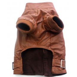 Veste cuir pour chien