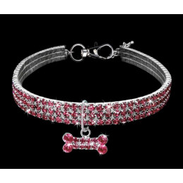 bijou strass rose