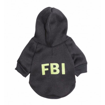 Sweat noir FBI pour chien