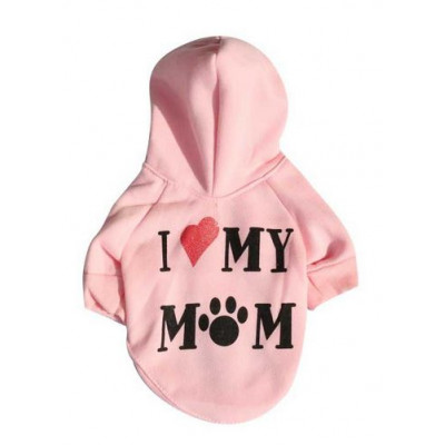 Sweat avec impression love my mom pour chien