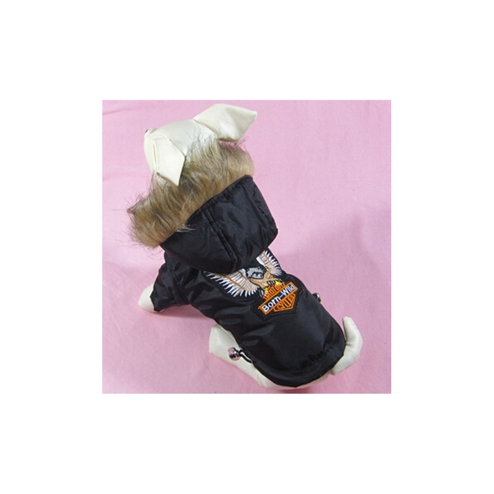 Doudoune au look motard pour chien Doudoune au look motard pour chien