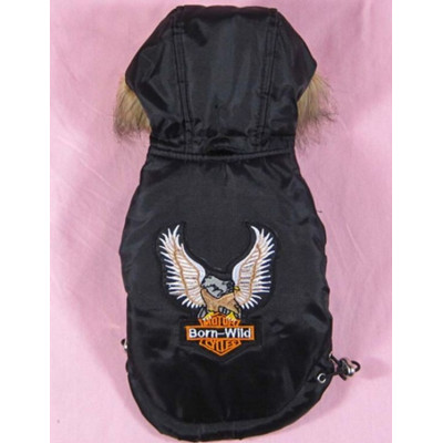 Doudoune biker pour petit chien