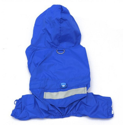 Imperméable bleu uni pour chien