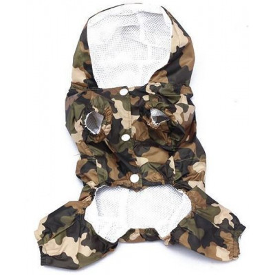 Imperméable au look camouflage pour chien