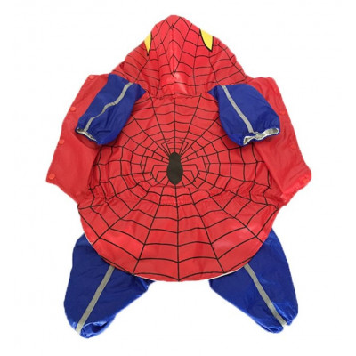 tenue de pluie spiderman pour chien