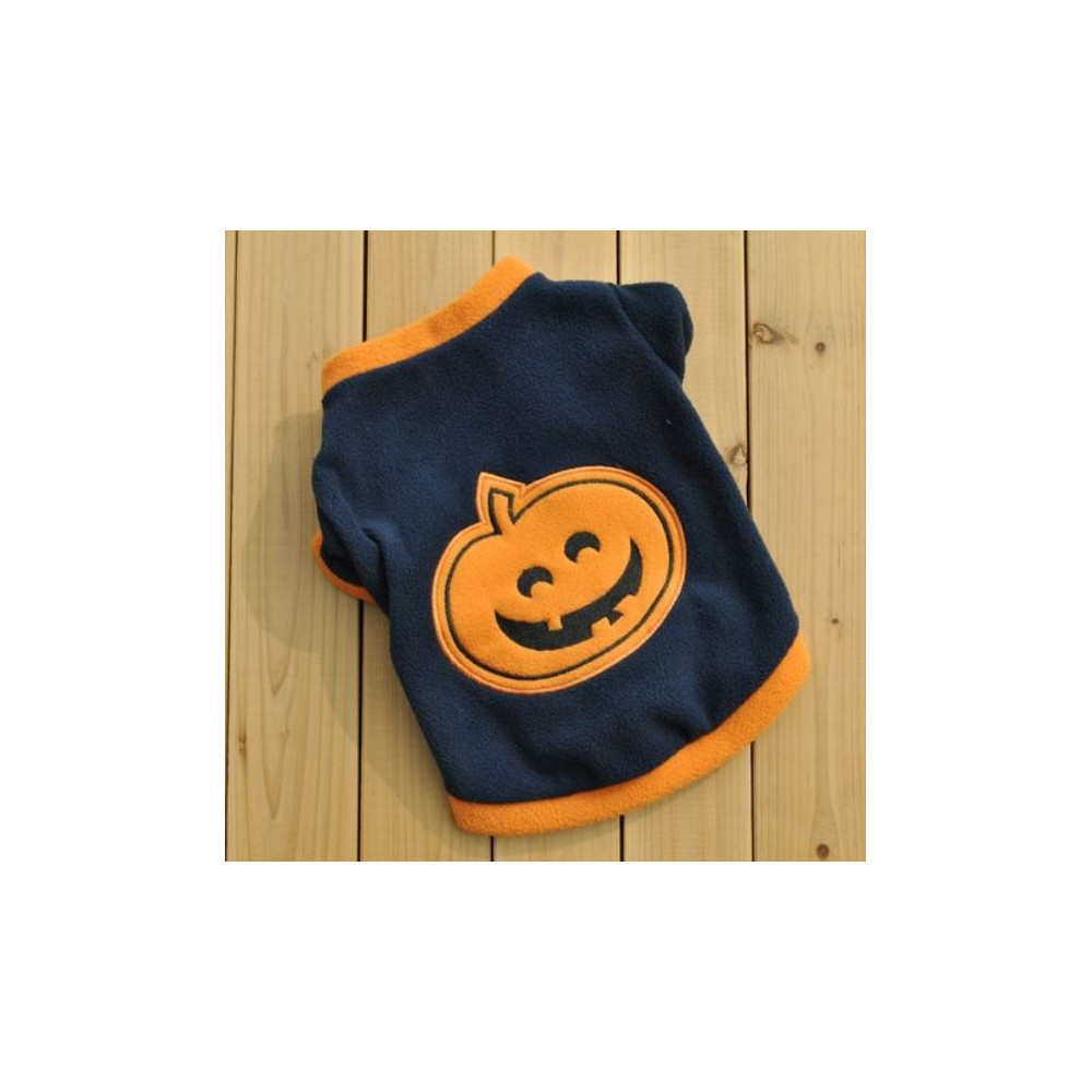 Déguisement pull d'halloween avec citrouille pour chien