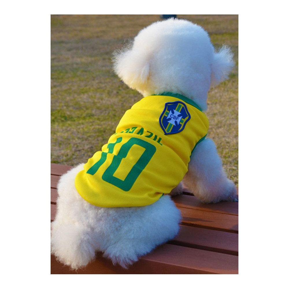 Maillot de foot BRESIL pour chien