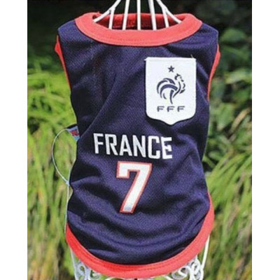 t-shirt foot France pour chien