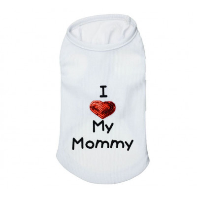 T-shirt avec inscription love pour chien