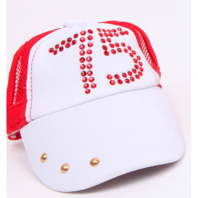 Casquette rouge style baseball pour chien