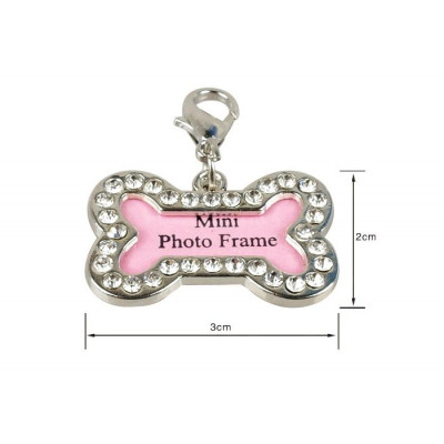 Pendentif en forme d'os pour chien
