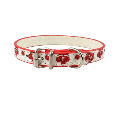 Collier à paillettes et fleurs pour chien