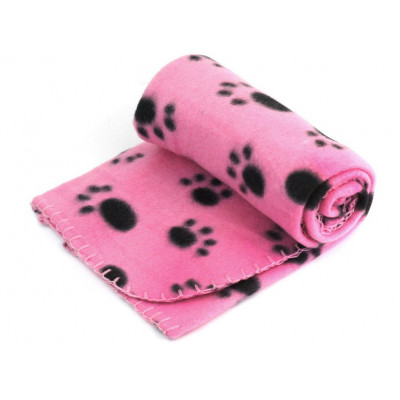 Plaid pour chien avec motifs pattes