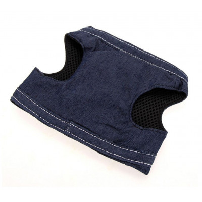 Harnais veste avec laisse style jean pour chien