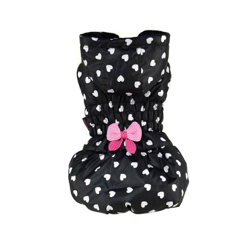 Doudoune motif coeurs pour chien