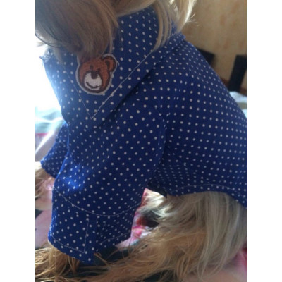 Chemise à pois pour chien