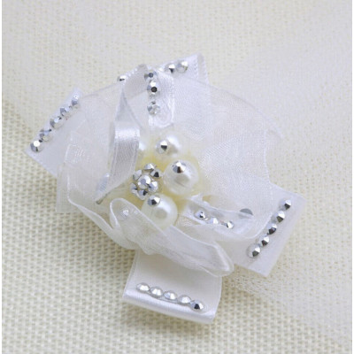 fleur perle et strass pour chien