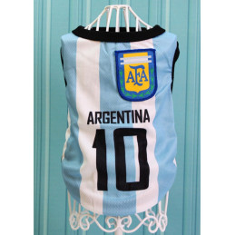 Maillot de l quipe de foot d Argentine pour chien