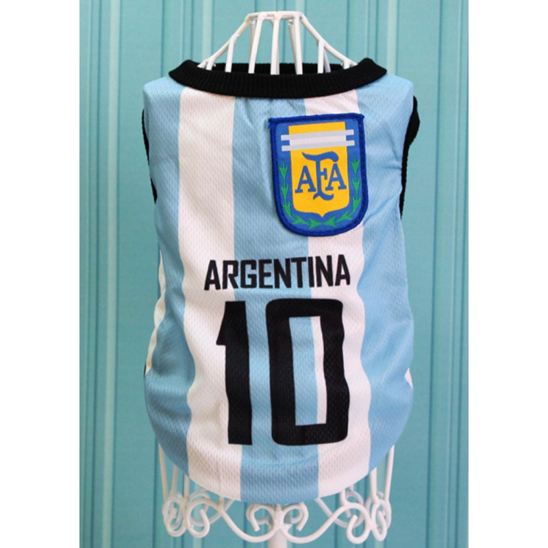 Maillot Argentine pour chien - équipe de foot - Vêt'chien