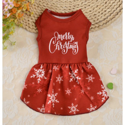 Robe de noël pour petit chien