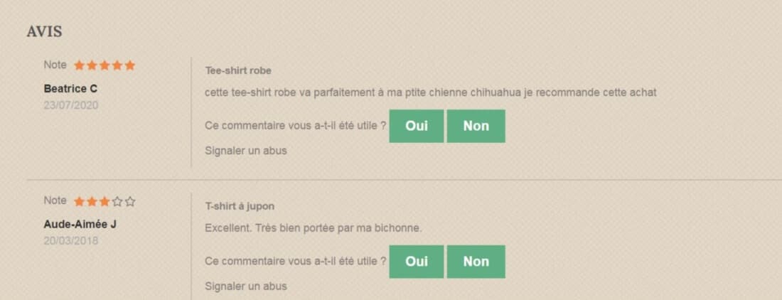 avis robe jupon