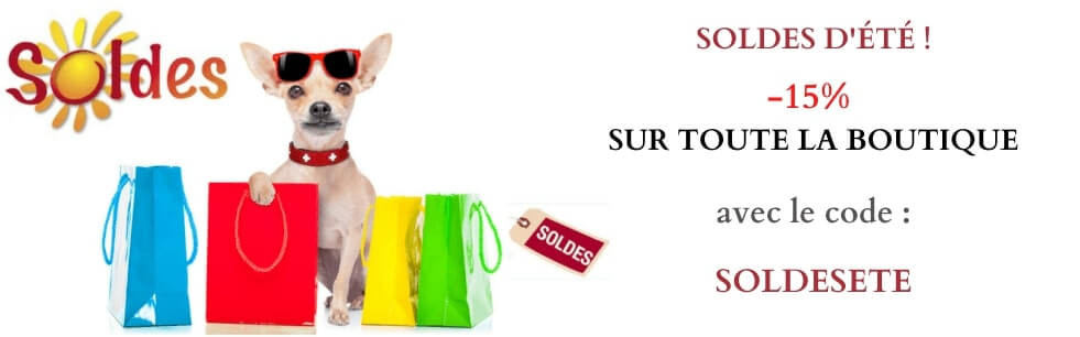 soldes dans la boutique pour chien